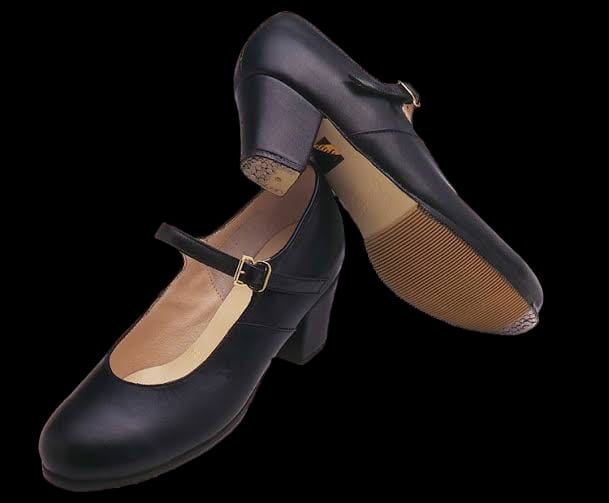 Zapato Folklorico Black