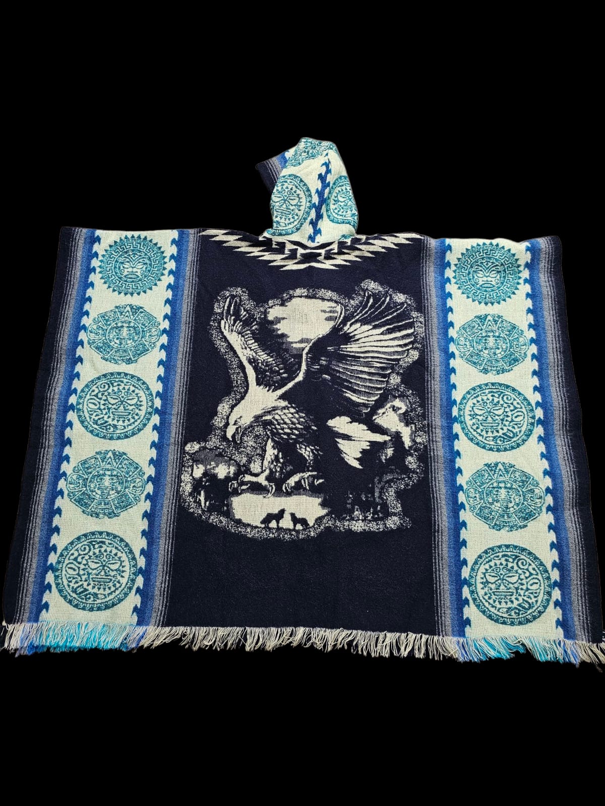 Eagle Wool Poncho