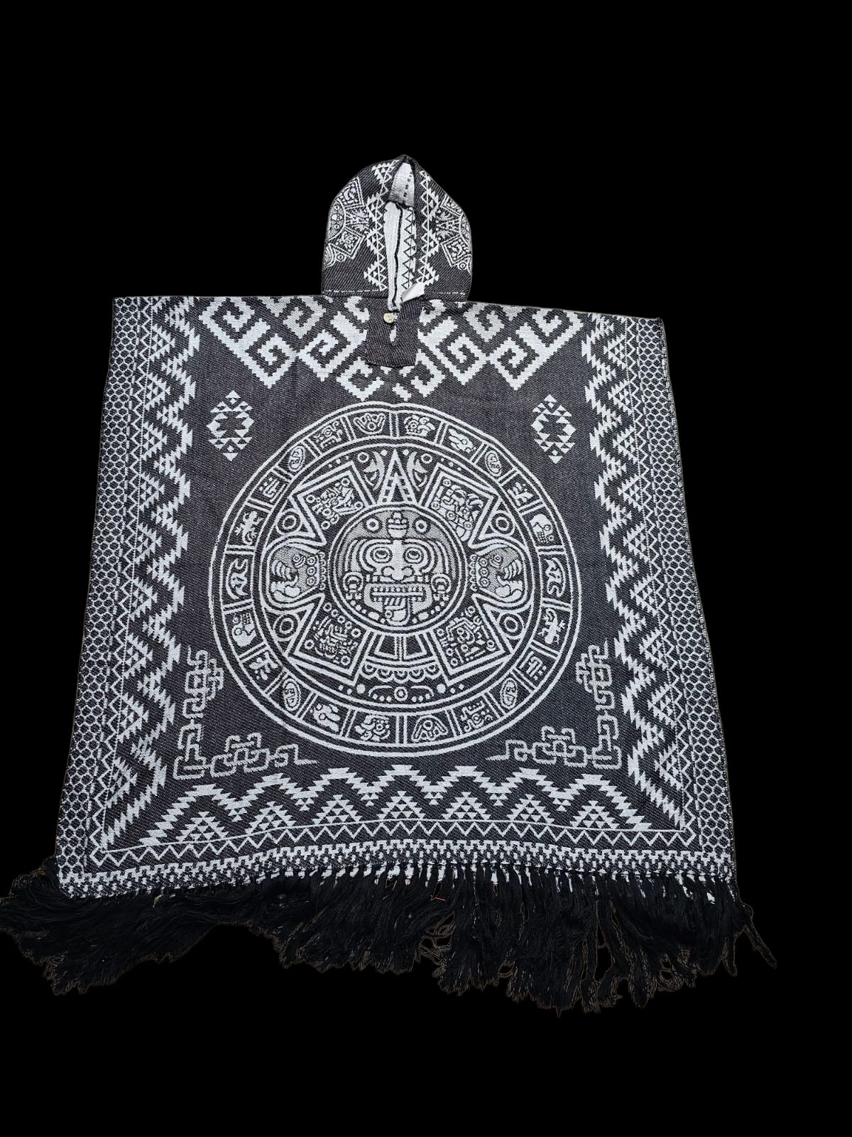 Aztec Rug Poncho Aztec Poncho – Artes Mechicas