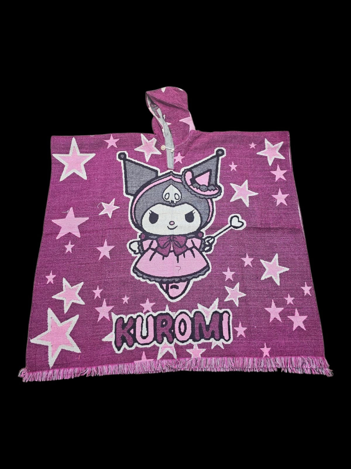 Kuromi Wool Poncho
