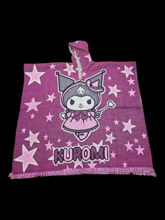Kuromi Wool Poncho