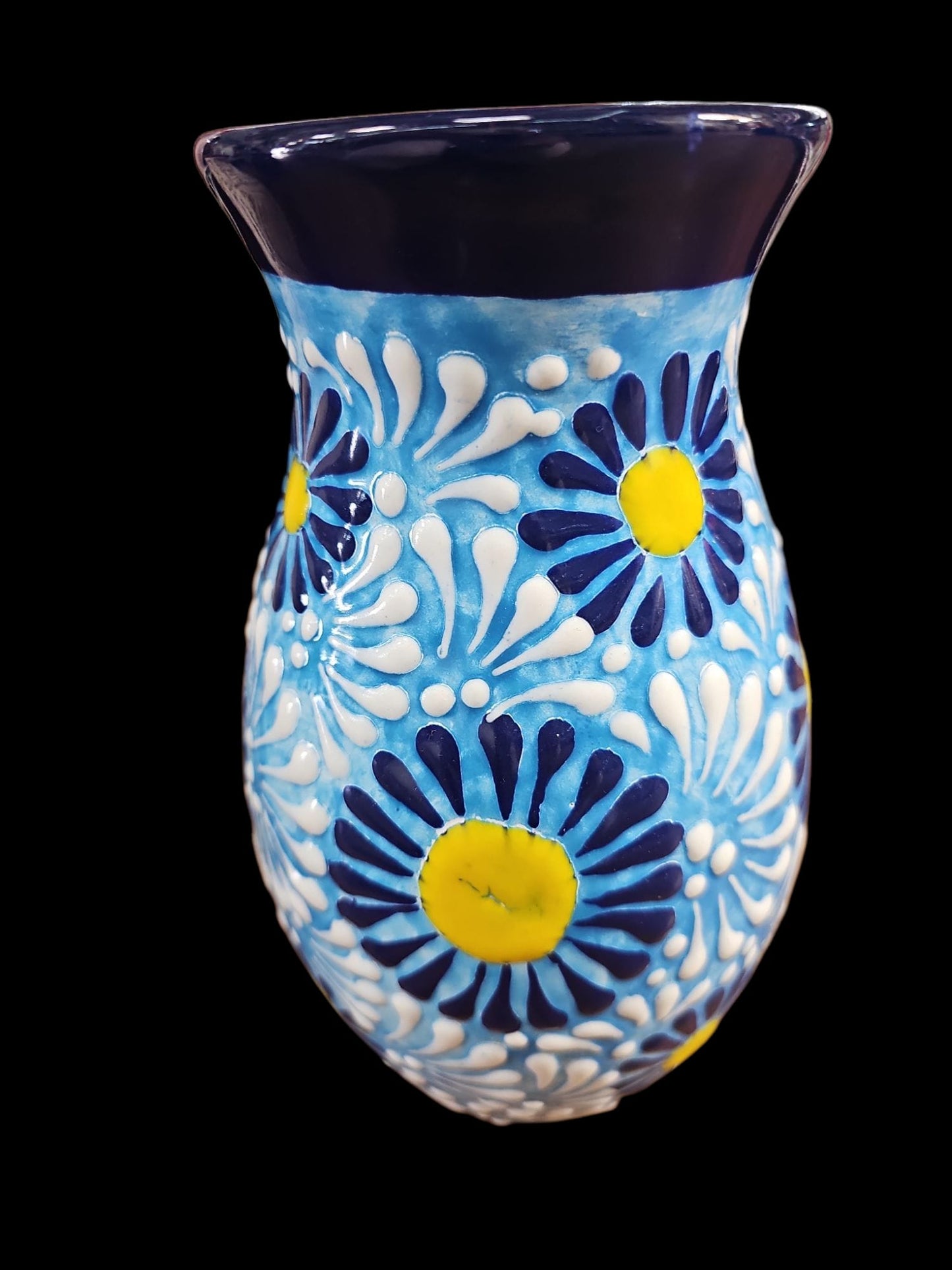 Blue Talavera Vase