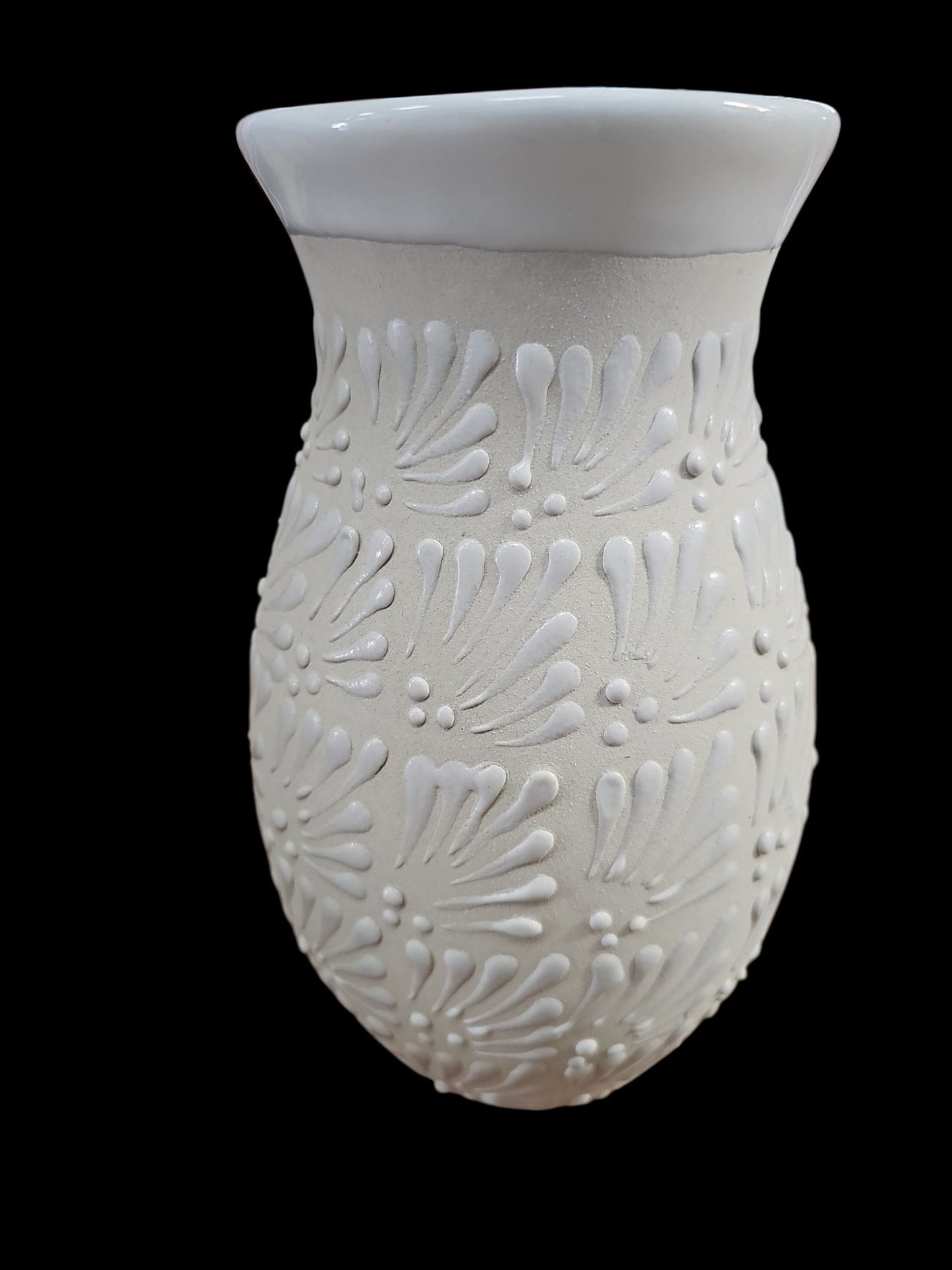 White Talavera Vase